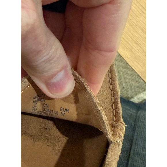 Women's Coach Brown Suede Loafers Size 7.5 - Picture 6 of 7